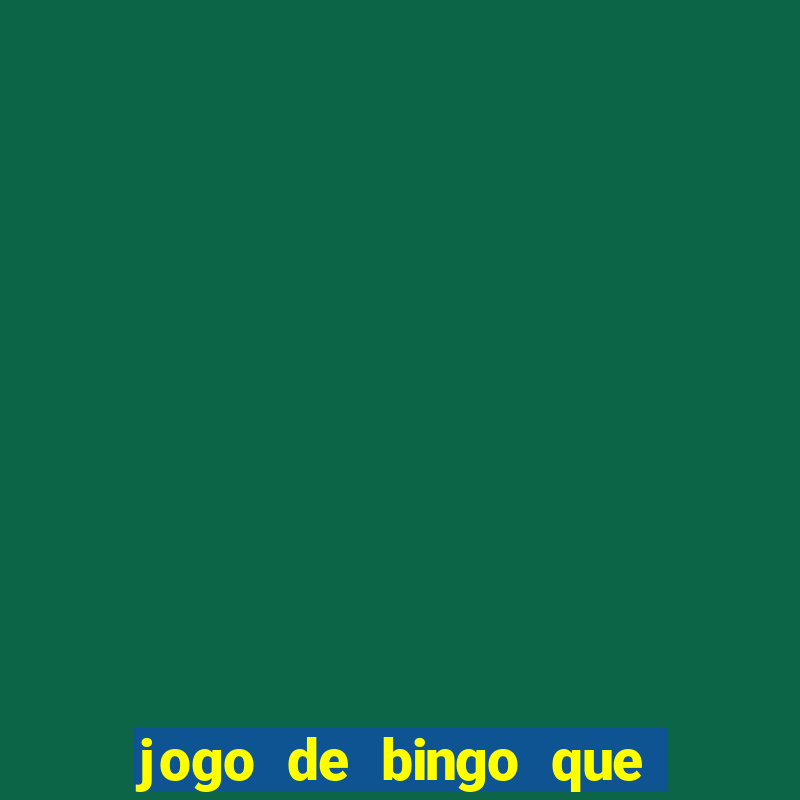 jogo de bingo que ganha dinheiro no pix