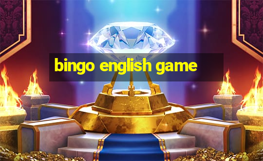 bingo english game