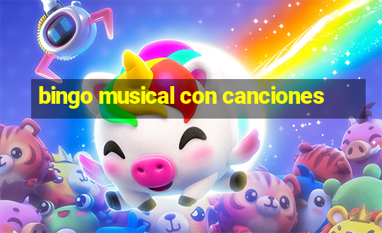 bingo musical con canciones