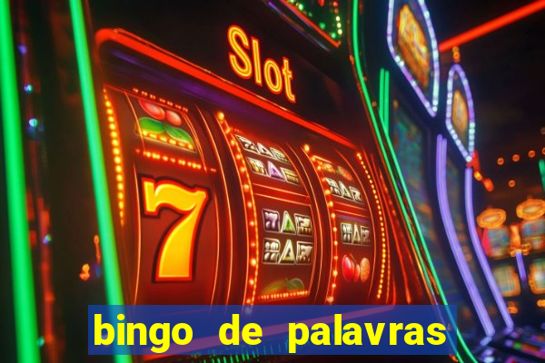 bingo de palavras para 3 ano