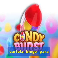 cartela bingo para cha de cozinha imprimir gratis