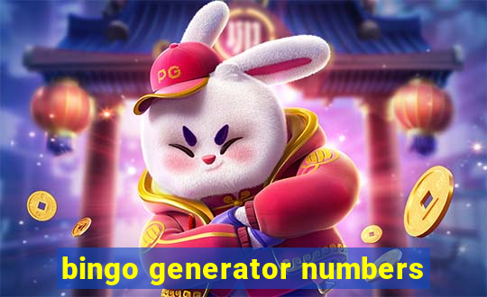 bingo generator numbers