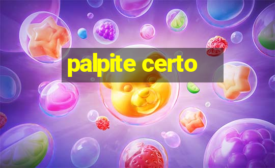 palpite certo