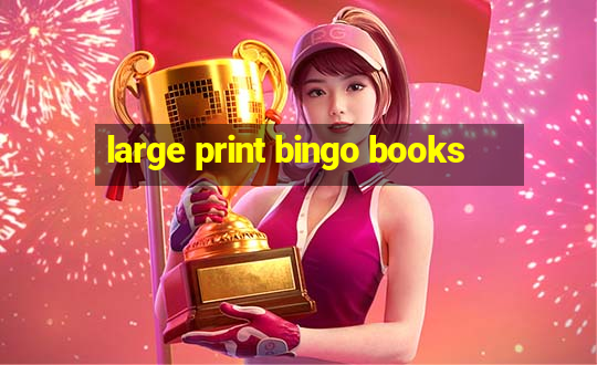 large print bingo books