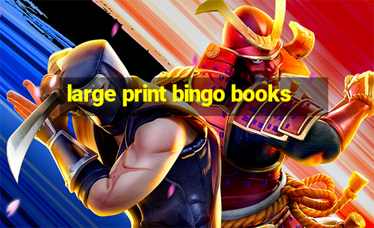 large print bingo books