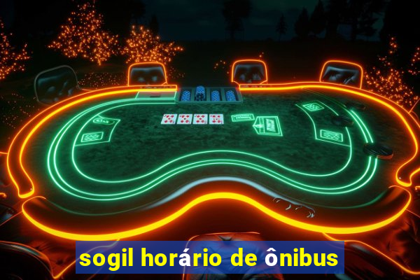 sogil horário de ônibus