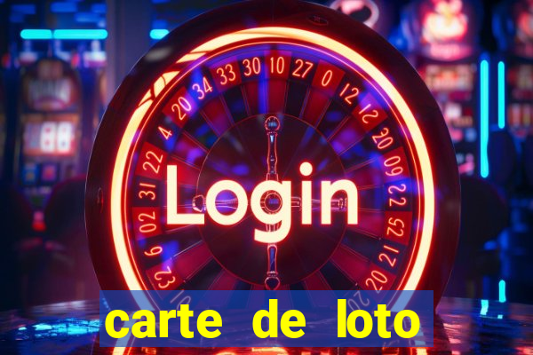 carte de loto bingo a imprimer gratuit