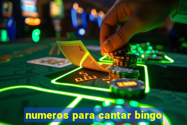 numeros para cantar bingo