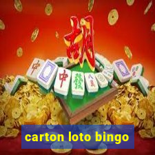 carton loto bingo