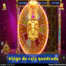 bingo da raiz quadrada