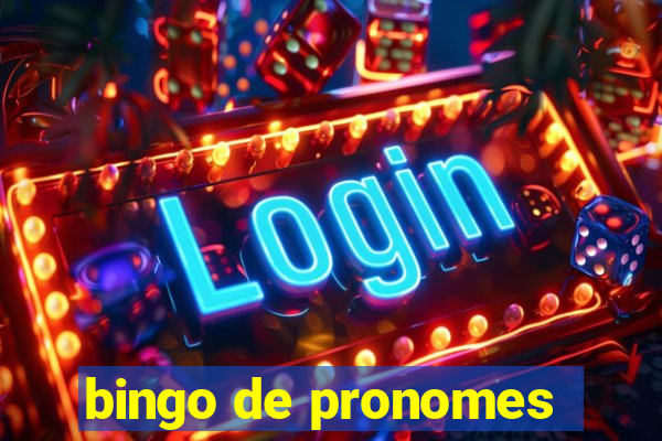 bingo de pronomes