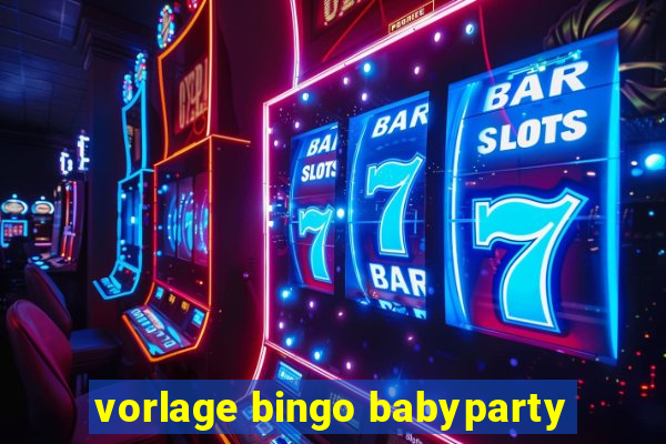 vorlage bingo babyparty