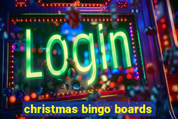 christmas bingo boards