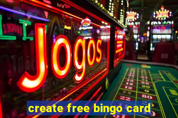 create free bingo card