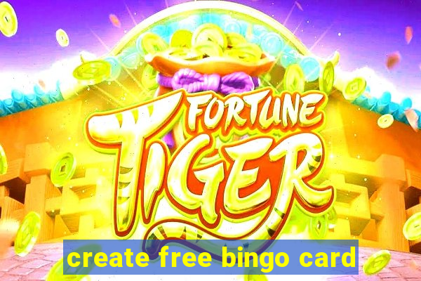 create free bingo card