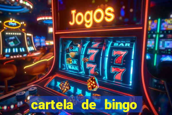 cartela de bingo da noiva para imprimir