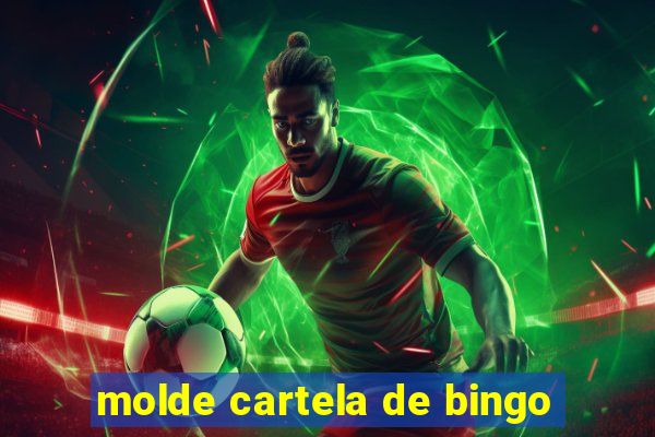 molde cartela de bingo