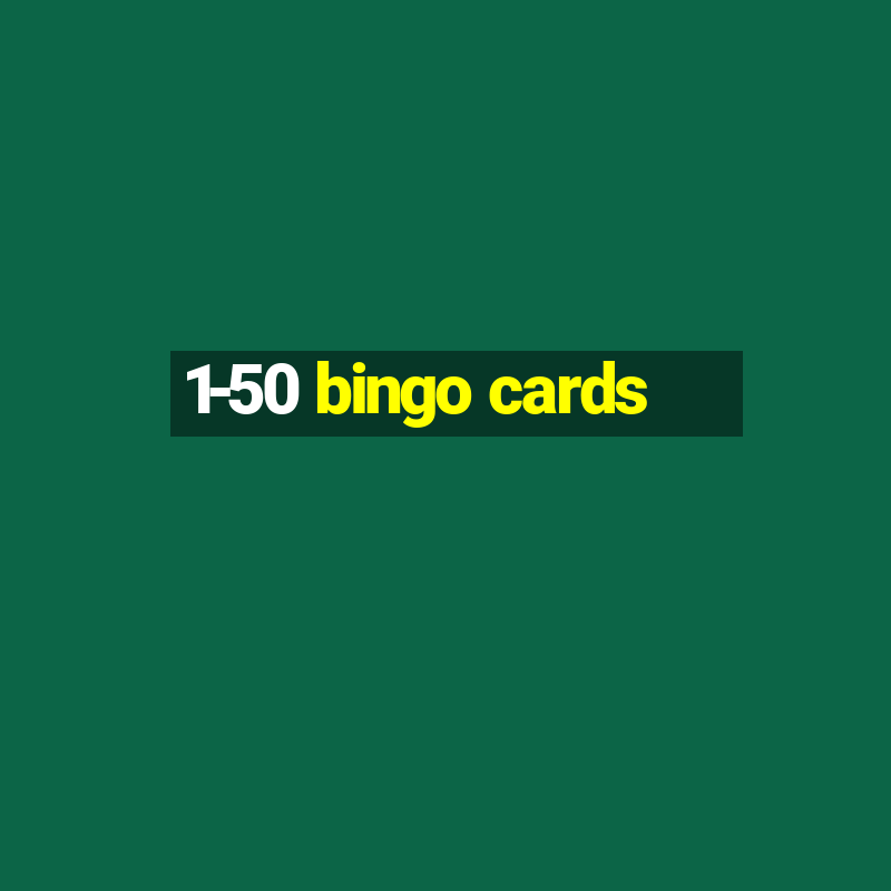 1-50 bingo cards