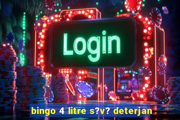 bingo 4 litre s?v? deterjan