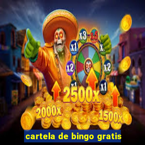 cartela de bingo gratis