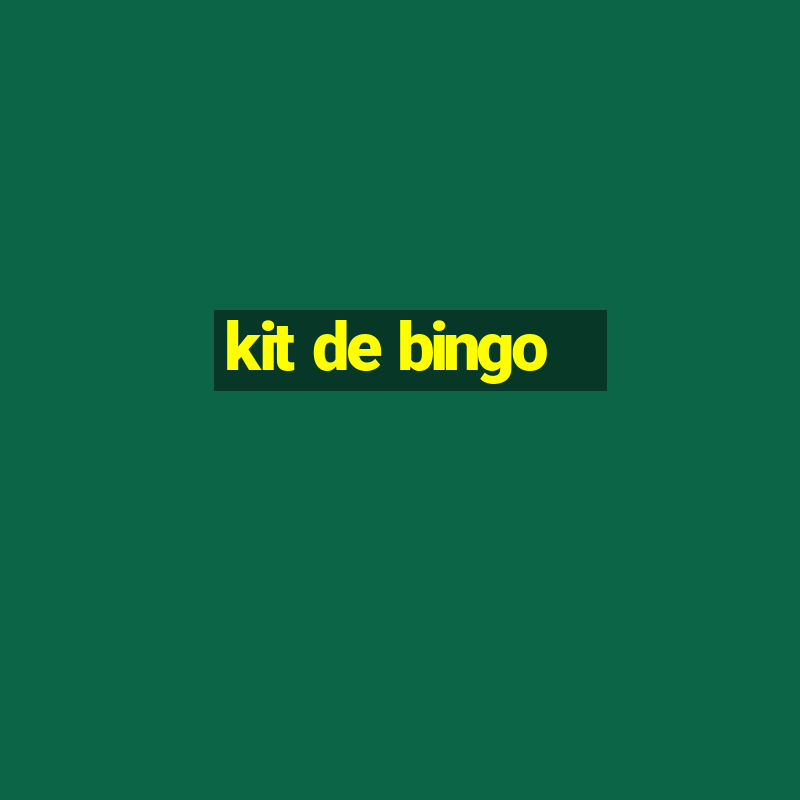 kit de bingo