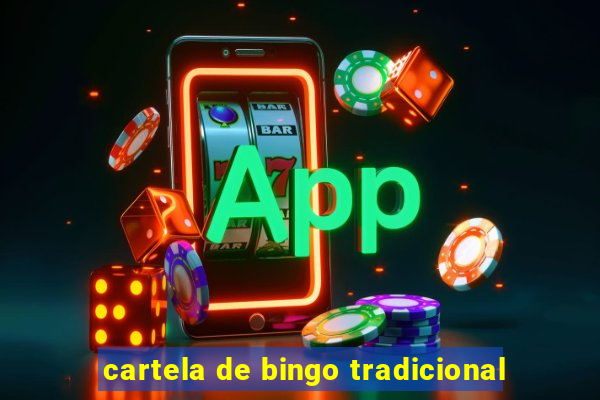 cartela de bingo tradicional