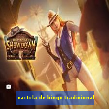 cartela de bingo tradicional