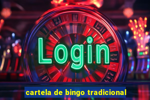 cartela de bingo tradicional