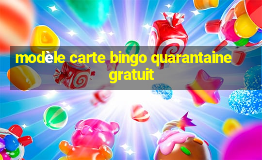 modèle carte bingo quarantaine gratuit