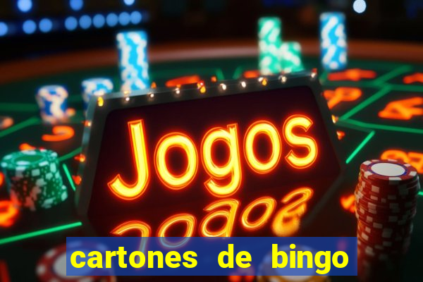 cartones de bingo para imprimir