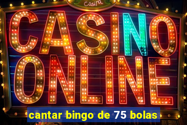 cantar bingo de 75 bolas