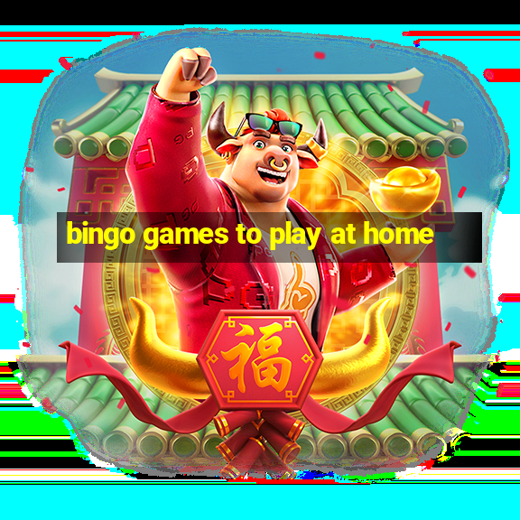 bingo games to play at home