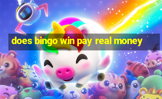 does bingo win pay real money