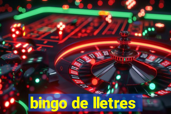 bingo de lletres