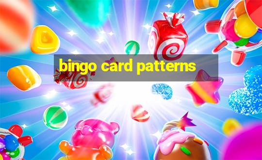 bingo card patterns