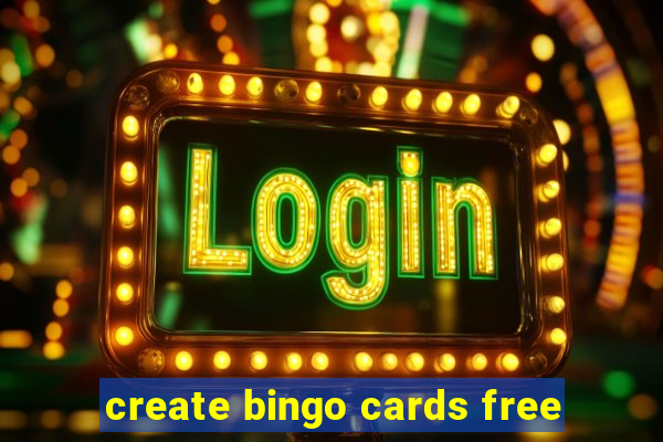 create bingo cards free