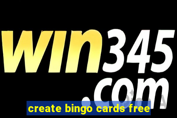 create bingo cards free