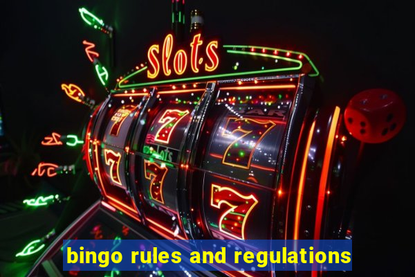 bingo rules and regulations