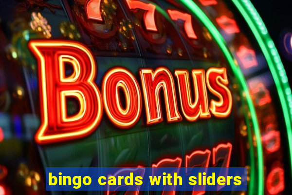 bingo cards with sliders