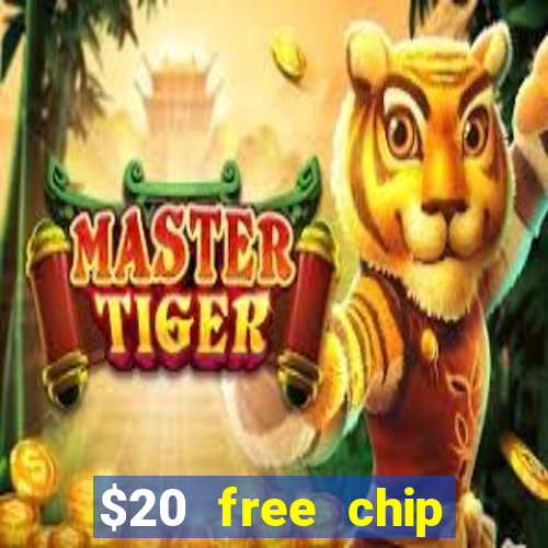 $20 free chip offered by desert nights casino