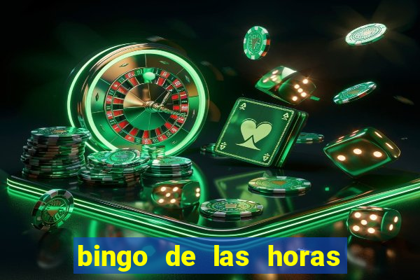 bingo de las horas para imprimir