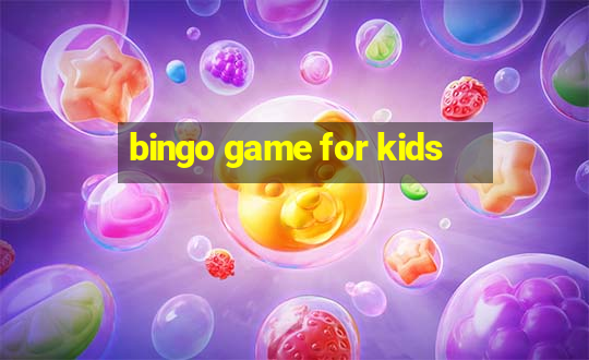 bingo game for kids