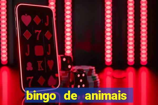 bingo de animais para educa??o infantil