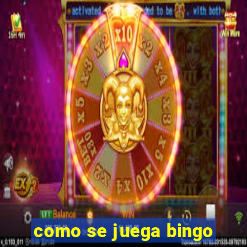 como se juega bingo