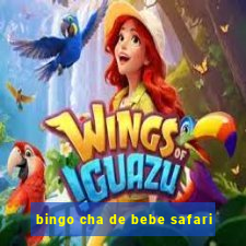 bingo cha de bebe safari