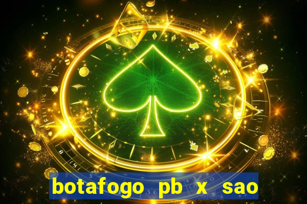 botafogo pb x sao jose palpite