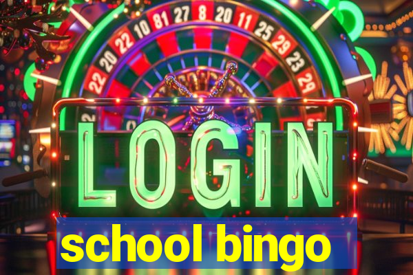 school bingo