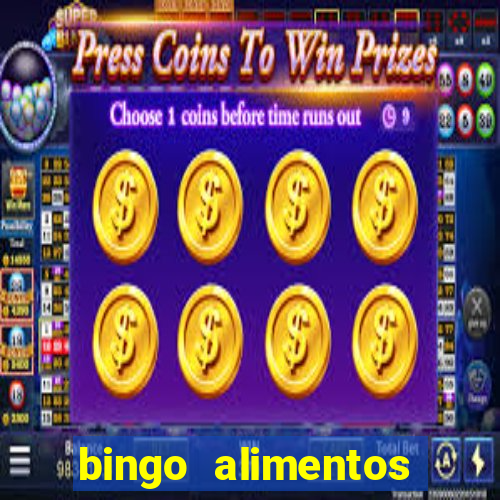 bingo alimentos para imprimir