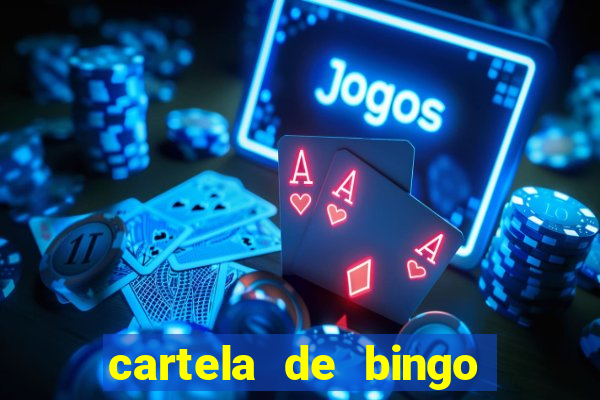 cartela de bingo para cha revela??o