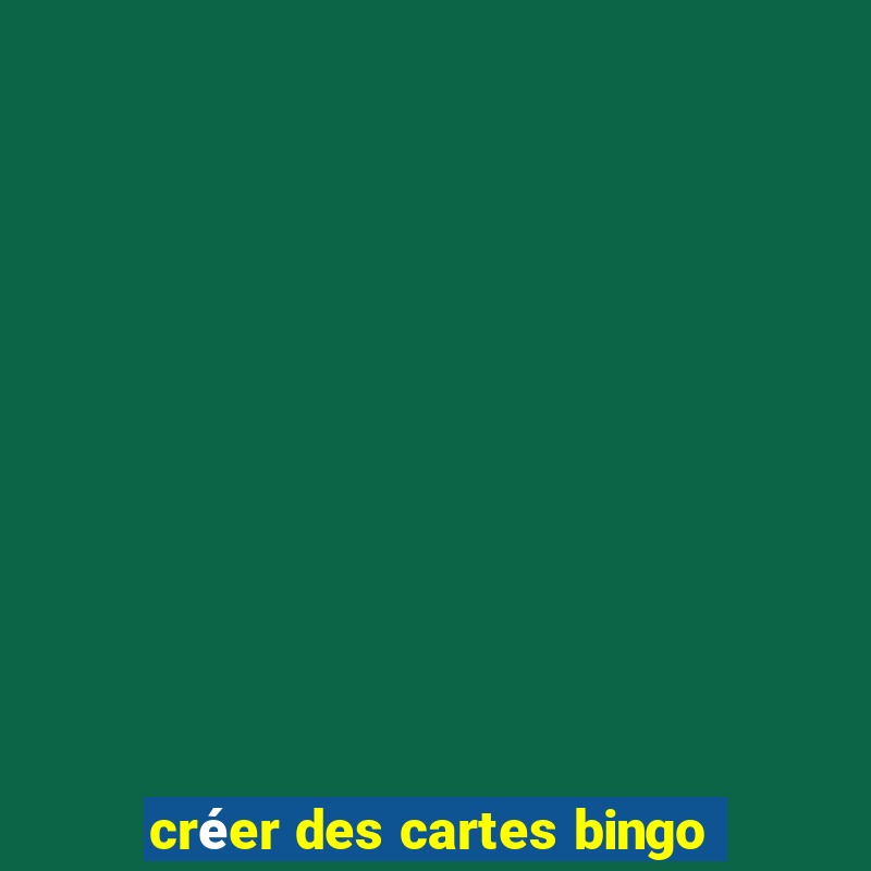 créer des cartes bingo